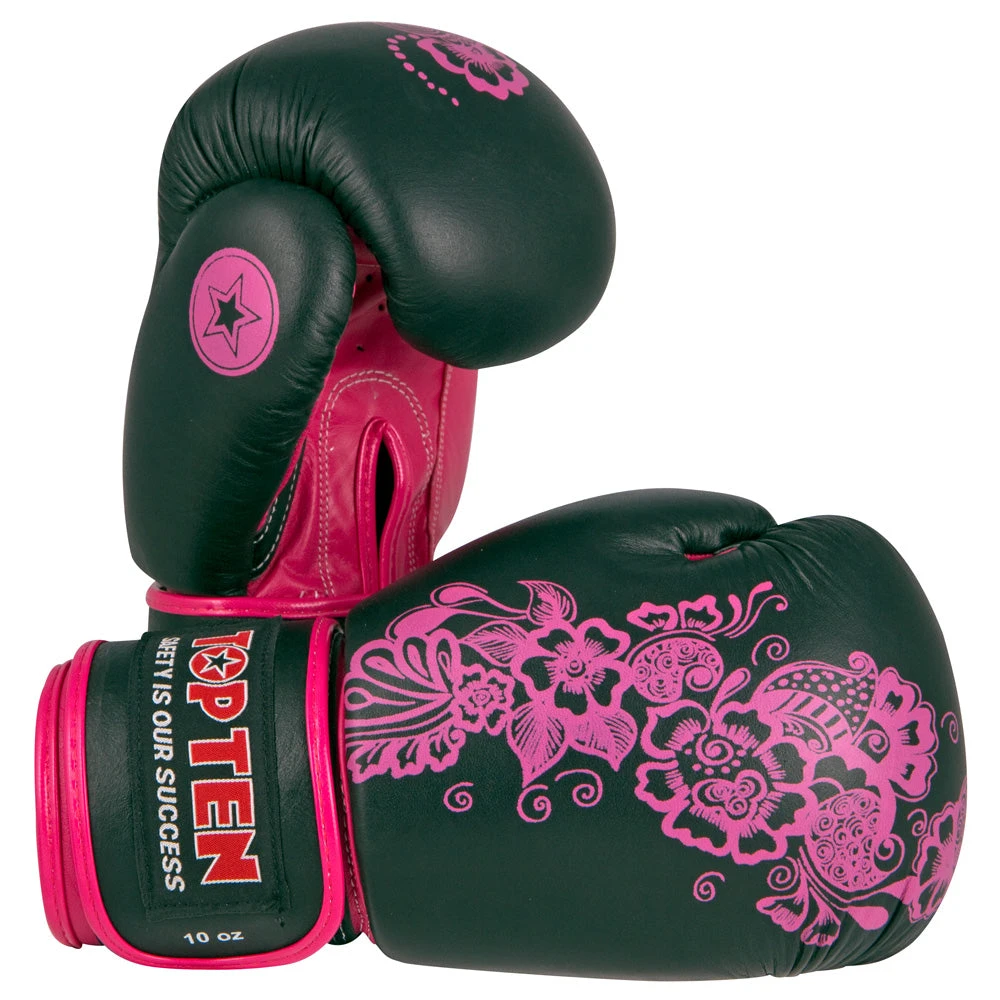 Top Ten Boxing Gloves Individuals - Black/pink, 2042-9 3 Top Ten Boxing Gloves Individuals - Black/pink, 2042-9