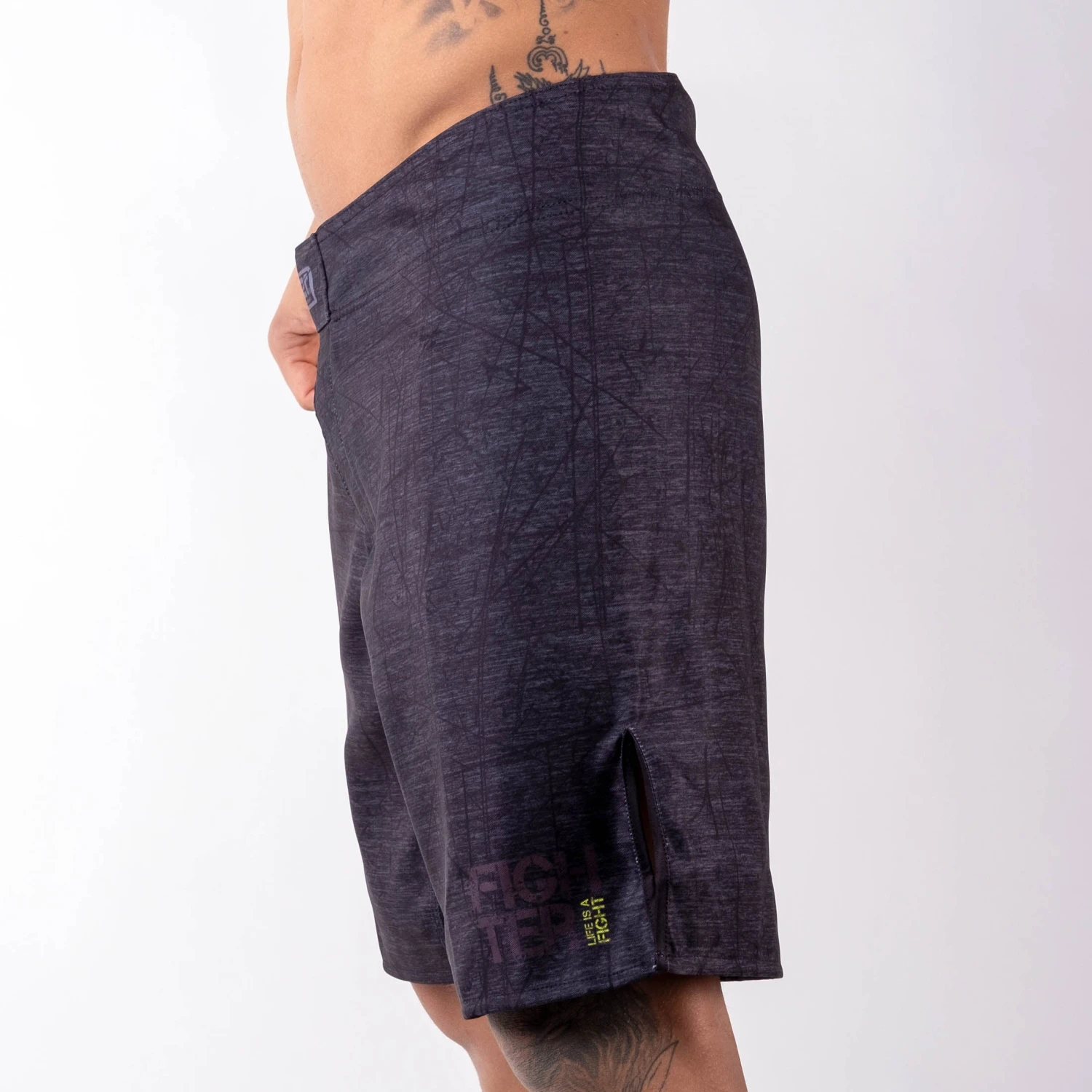 Fighter MMA Shorts - Life Is A Fight - Gray, FSHM-12 4 Fighter MMA Shorts - Life Is A Fight - Gray, FSHM-12 - Image 2