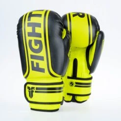 Fighter Boxing Gloves Basic Stripe - Neon Yellow/black -ADIDAS Sales Shop 1376APU BN08