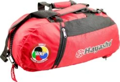 Hayashi WKF Gym Bag / Backpack Combo - Red, 8041-40