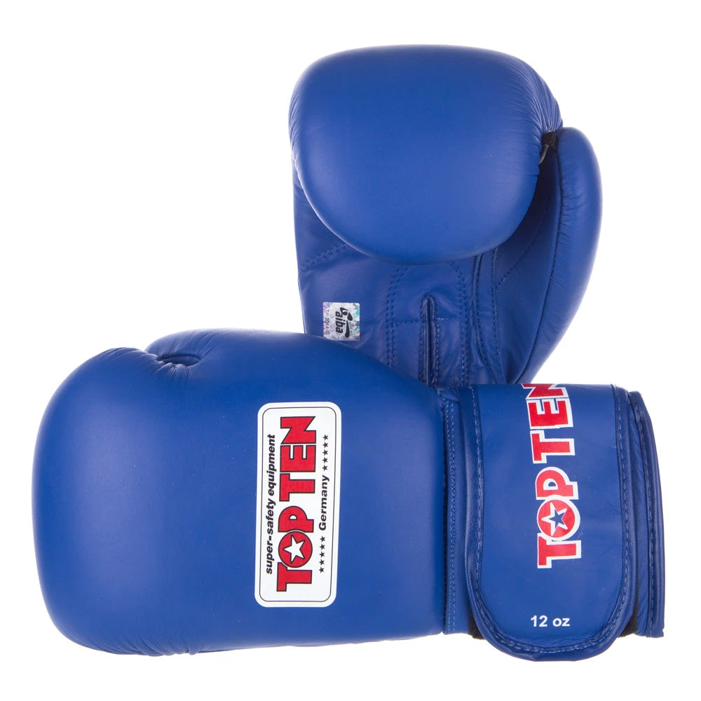 Top Ten Competition Boxing Gloves AIBA 2014 - Blue, 2010-6N 3 Top Ten Competition Boxing Gloves AIBA 2014 - Blue, 2010-6N