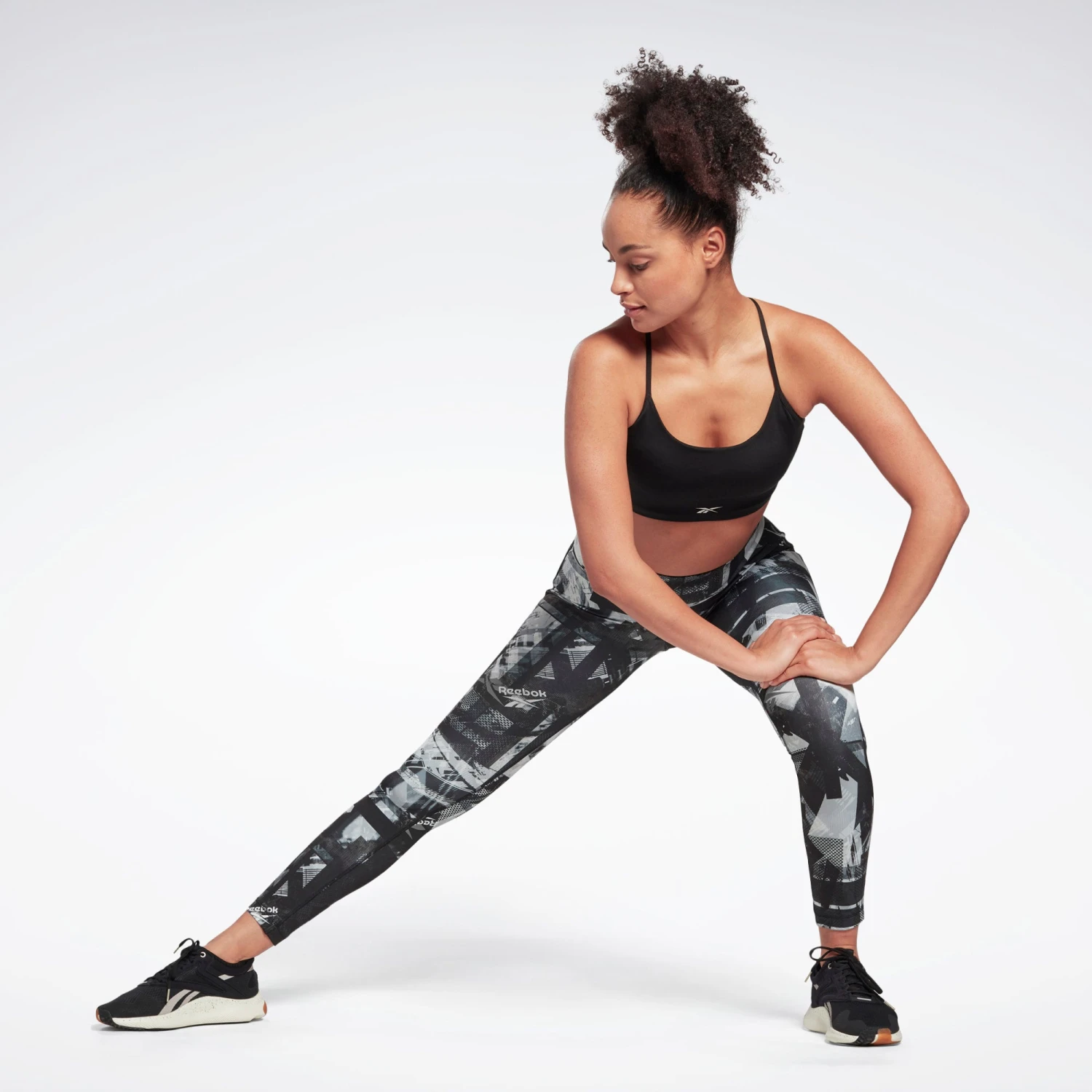 Reebok Workout MYT Women's Tight- Black/grey, FU2439 5 Reebok Workout MYT Women's Tight- Black/grey, FU2439 - Image 3