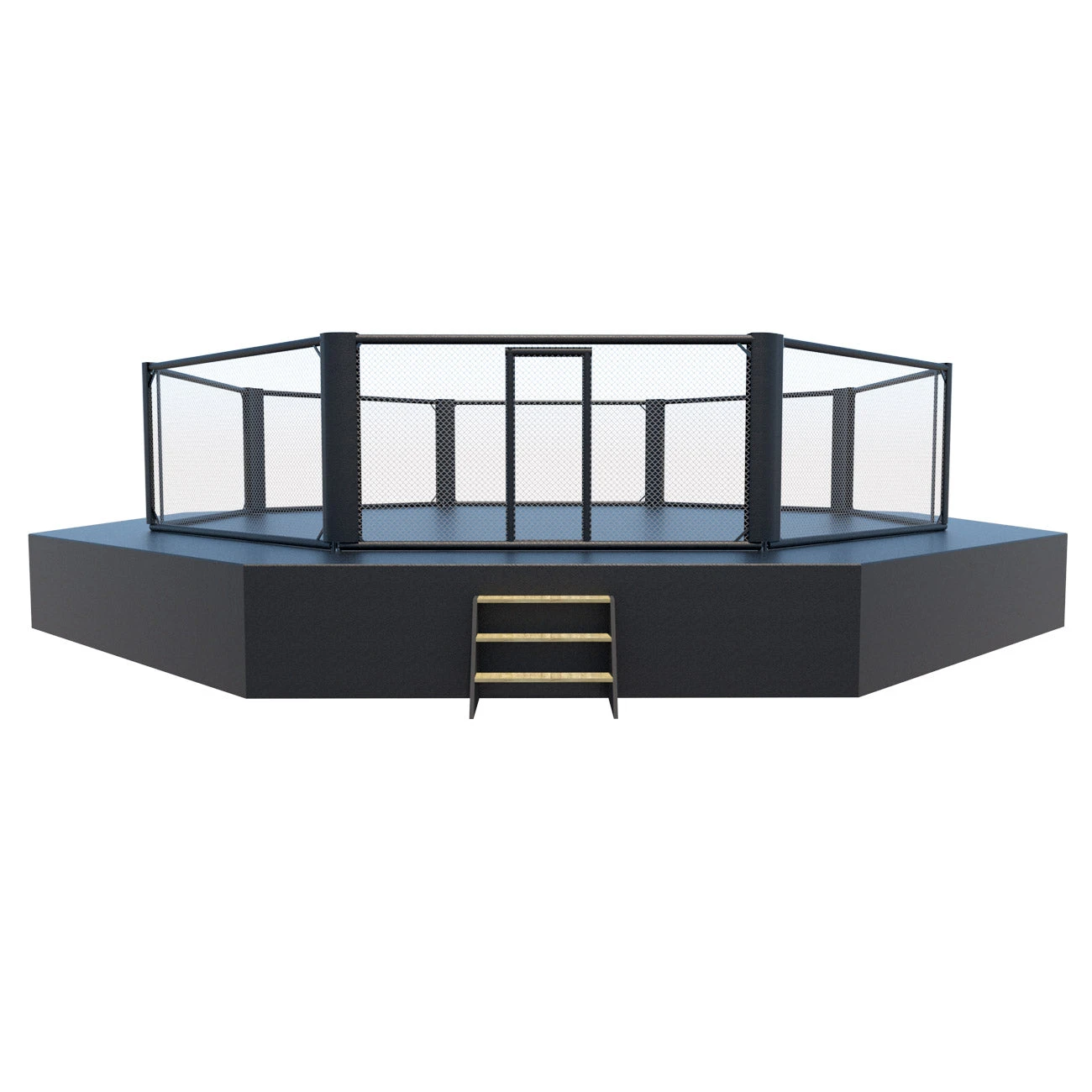 MMA Competition Cage 7x7m + Sidewalk 1m - Black, 7V1002DCH 3 MMA Competition Cage 7x7m + Sidewalk 1m - Black, 7V1002DCH
