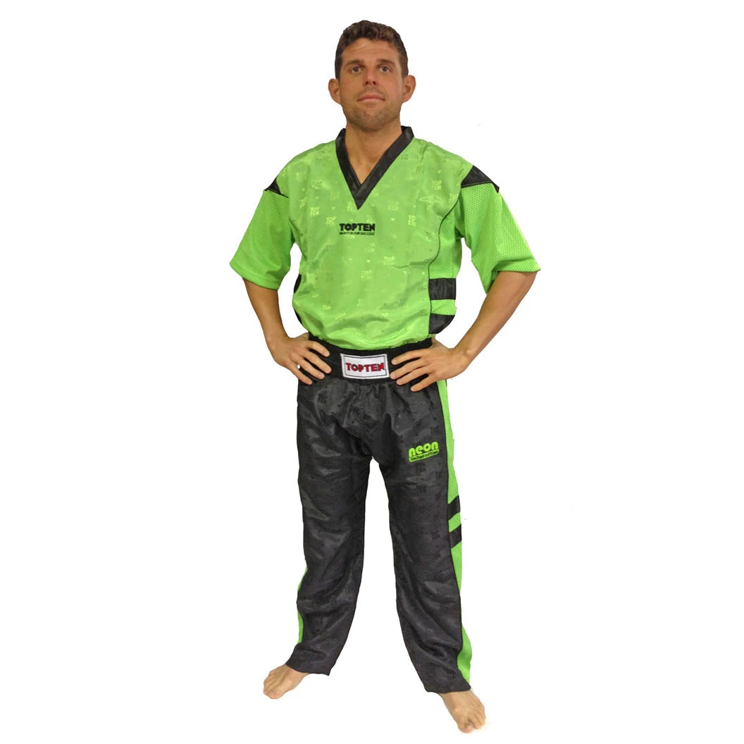Fight Uniform Top Ten PQ Mesh NEON - Neon-green, 1681-5 3 Fight Uniform Top Ten PQ Mesh NEON - Neon-green, 1681-5