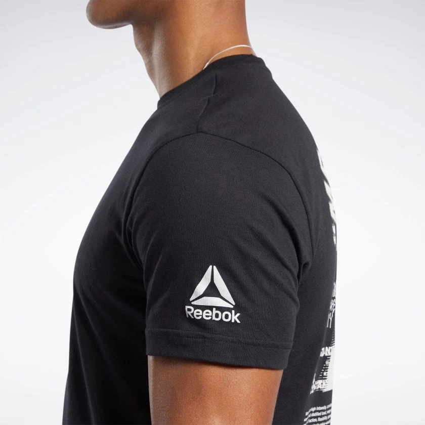 Reebok CrossFit Mess You Up Tee - Black, FJ5285 7 Reebok CrossFit Mess You Up Tee - Black, FJ5285 - Image 5