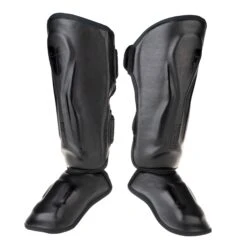 Fighter Shinguards Thai Ergo - Black, FSG-004BB