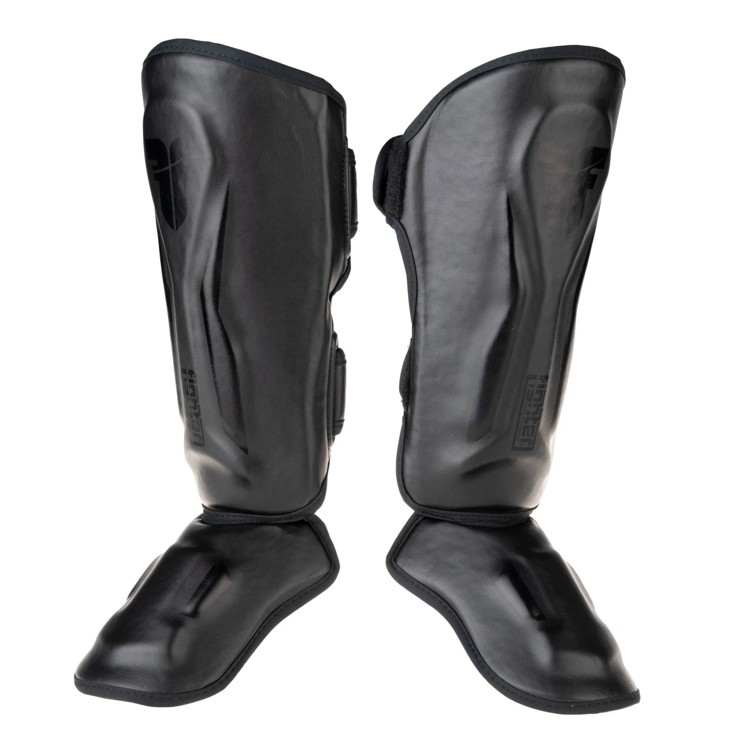 Fighter Shinguards Thai Ergo - Black, FSG-004BB 3 Fighter Shinguards Thai Ergo - Black, FSG-004BB