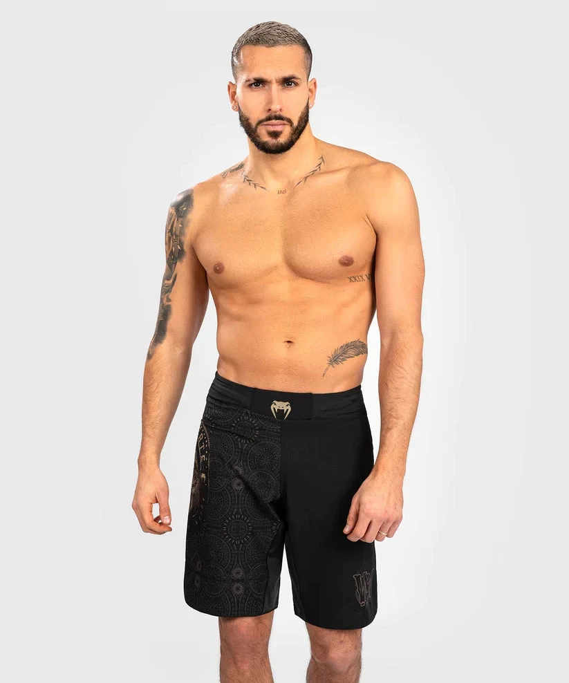 Venum Santa Muerte Dark MMA Shorts - Black/brown 6 Venum Santa Muerte Dark MMA Shorts - Black/brown - Image 4