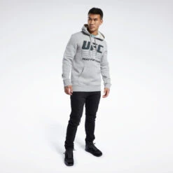 Reebok UFC FG Hoodie - Grey, FK2342 -ADIDAS Sales Shop 9218869bcd7b04d9c37ea1a2f7dd1f15