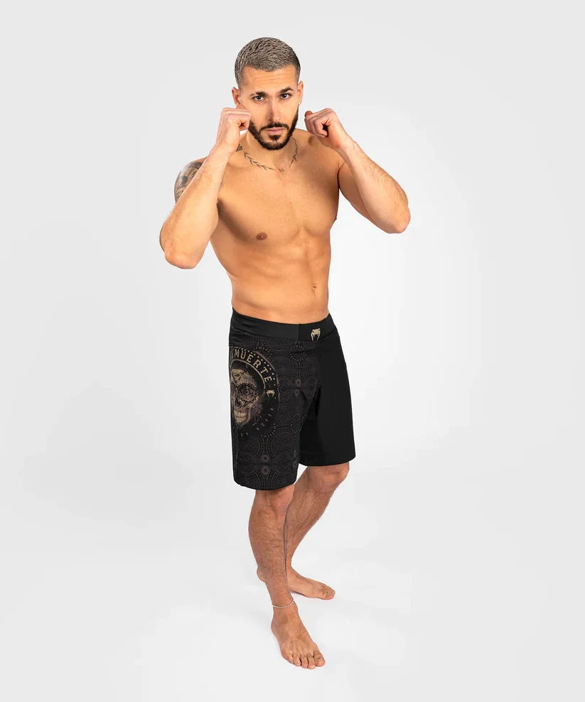 Venum Santa Muerte Dark MMA Shorts - Black/brown 7 Venum Santa Muerte Dark MMA Shorts - Black/brown - Image 5