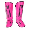 Fighter Shinguards Thai Ergo - Neon Pink/black, FSG-004NPB
