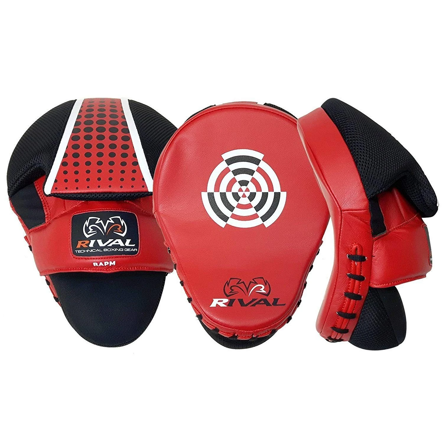 Rival Pro Punch Mitts - Red, RAPM-red 4 Rival Pro Punch Mitts - Red, RAPM-red - Image 2