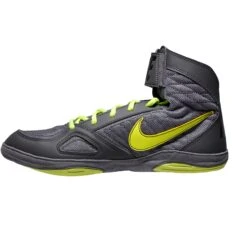 Nike Takedown Wrestling Shoes - Grey/neon Green, 366640-007
