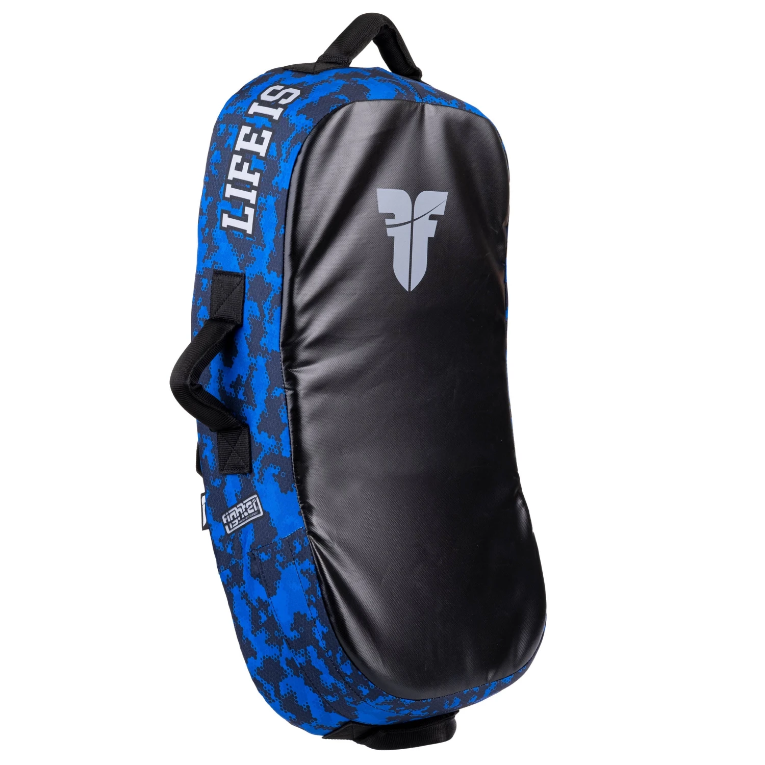 Fighter Kicking Shield - MULTI GRIP - Life Is A Fight - Blue Camo, FKSH-28 3 Fighter Kicking Shield - MULTI GRIP - Life Is A Fight - Blue Camo, FKSH-28