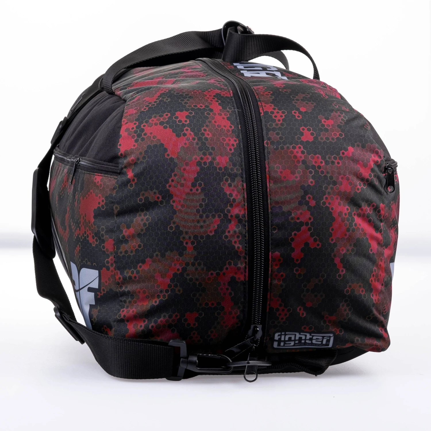 Fighter Sports Bag/Backpack - Red Honeycomb 5 Fighter Sports Bag/Backpack - Red Honeycomb - Image 3