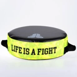 Fighter Round Shield - Life Is A Fight - Neon Camo, FKSH-38 -ADIDAS Sales Shop DSCF6639