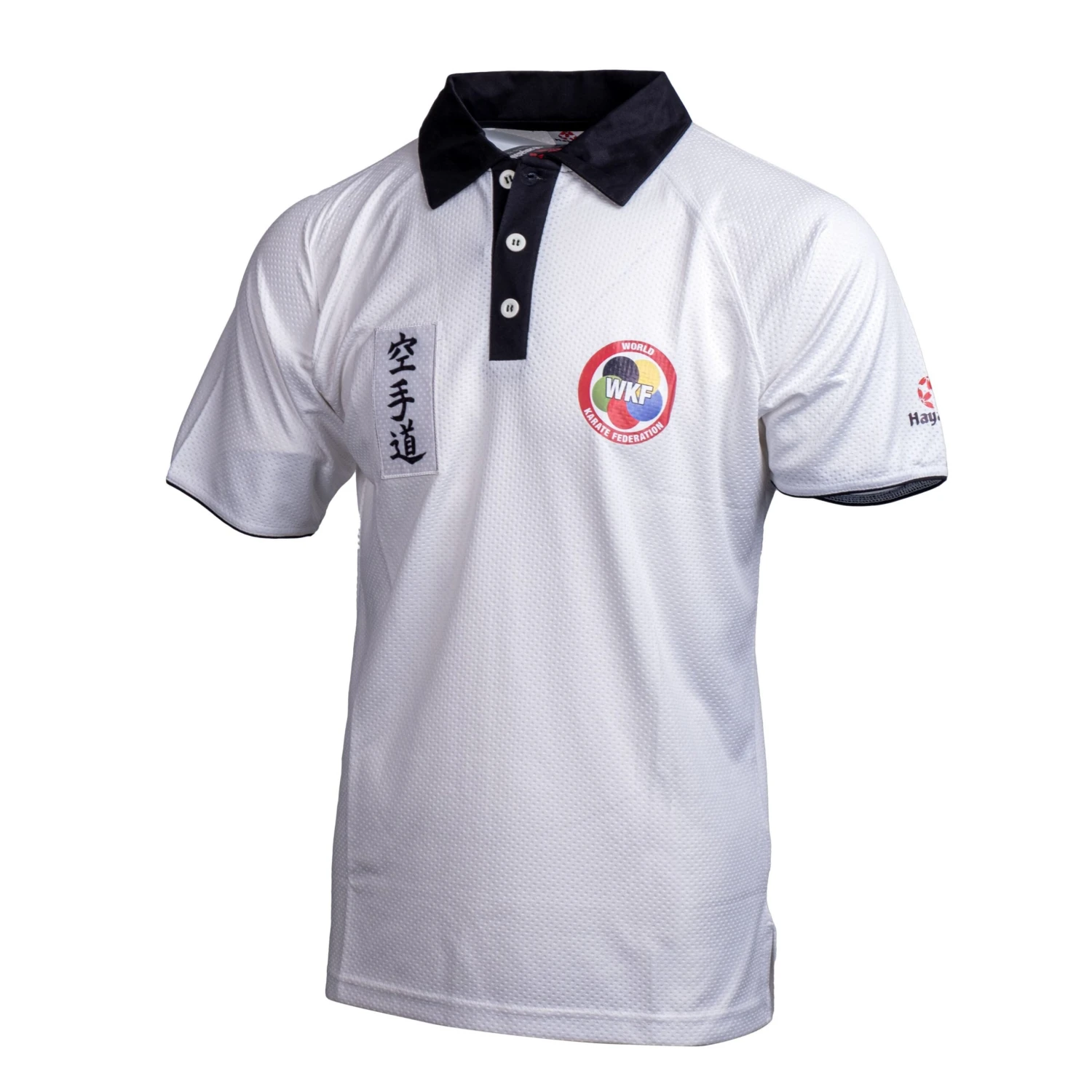 Hayashi WKF Polo Shirt- White, 75112-1 3 Hayashi WKF Polo Shirt- White, 75112-1
