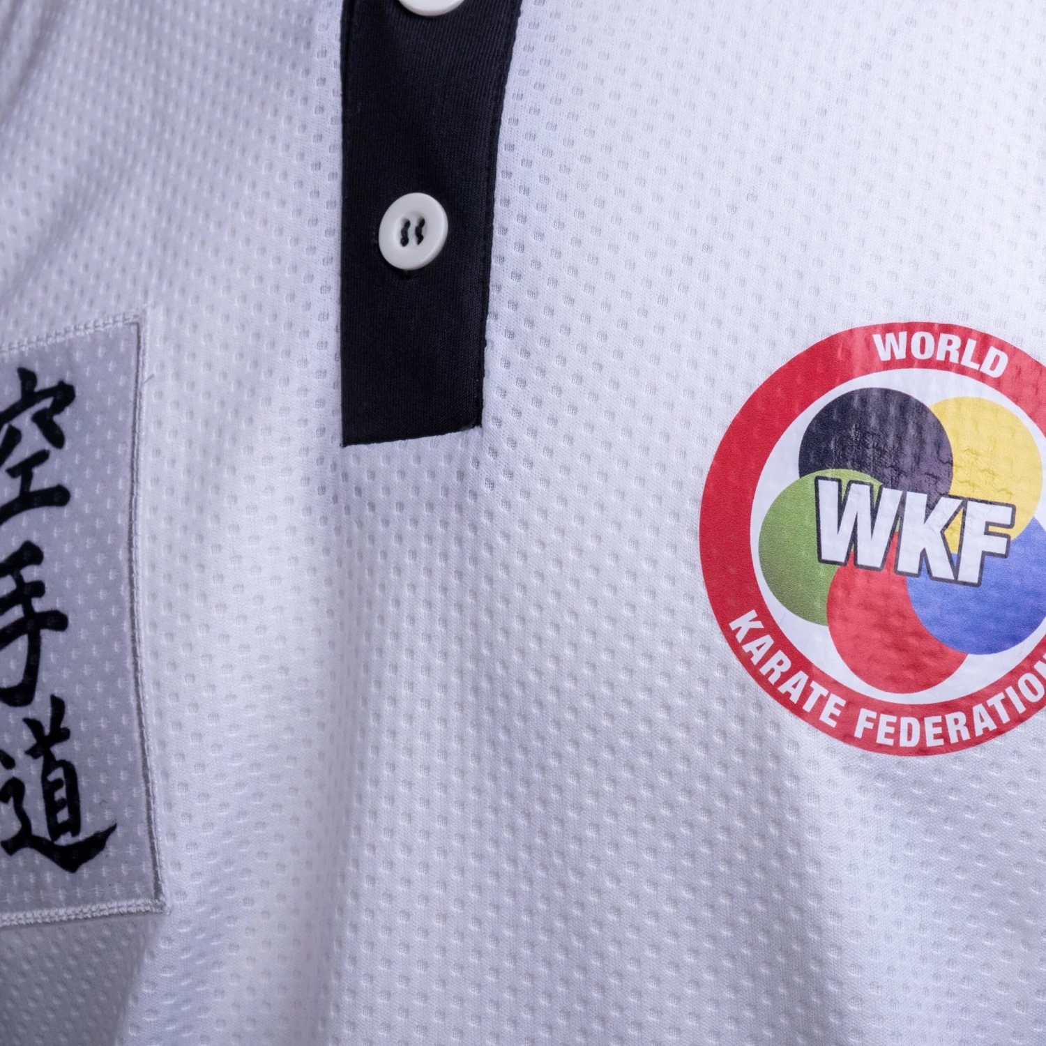 Hayashi WKF Polo Shirt- White, 75112-1 4 Hayashi WKF Polo Shirt- White, 75112-1 - Image 2