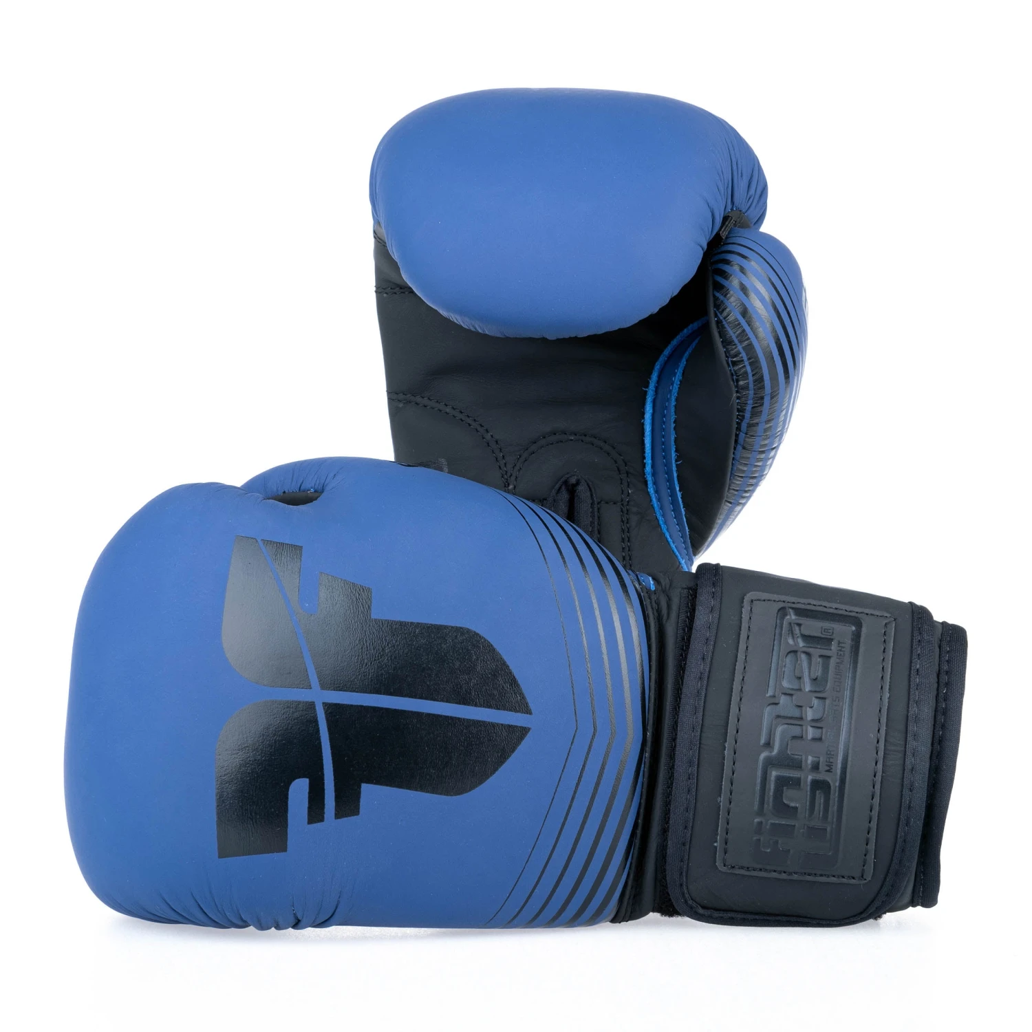 Fighter Boxing Gloves SPLIT Stripes - Blue/black 3 Fighter Boxing Gloves SPLIT Stripes - Blue/black