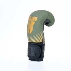 Fighter Boxing Gloves SPLIT Stripes - Khaki/gold -ADIDAS Sales Shop FBG 001 SKH06