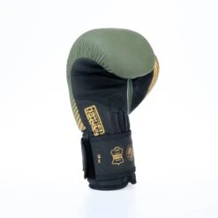 Fighter Boxing Gloves SPLIT Stripes - Khaki/gold -ADIDAS Sales Shop FBG 001 SKH07