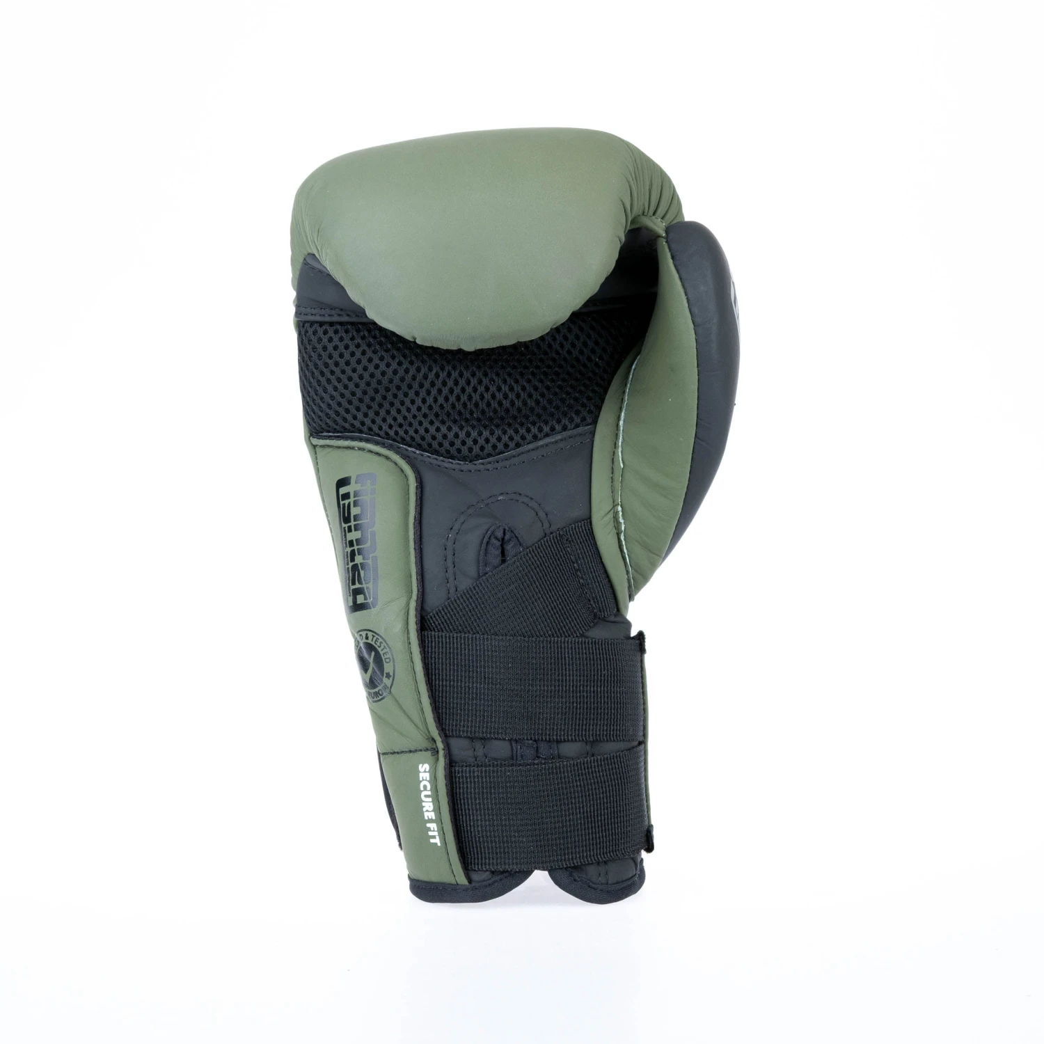Fighter Boxing Gloves Secure Fit - Khaki/black 4 Fighter Boxing Gloves Secure Fit - Khaki/black - Image 2