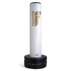 Fighter Free-Standing Boxing Bag Classic - White/gold