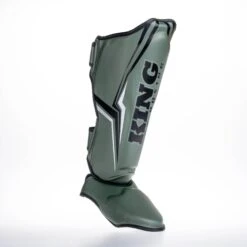 King Pro Boxing Shin Guards THOR - Khaki/silver -ADIDAS Sales Shop KBPSGL THOR GR03