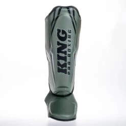 King Pro Boxing Shin Guards THOR - Khaki/silver -ADIDAS Sales Shop KBPSGL THOR GR04