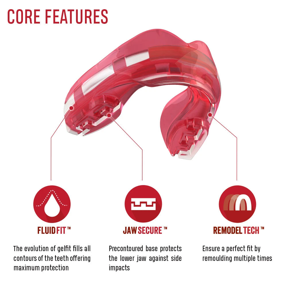 SAFEJAWZ Ortho Series Self-Fit Mouthguard For Braces - Pink 8 SAFEJAWZ Ortho Series Self-Fit Mouthguard For Braces - Pink - Image 6