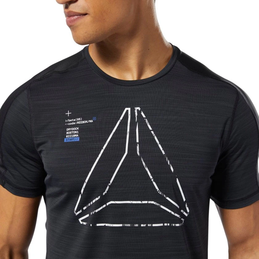 Reebok Training Activchill Tee - Black, DU3933 4 Reebok Training Activchill Tee - Black, DU3933 - Image 2