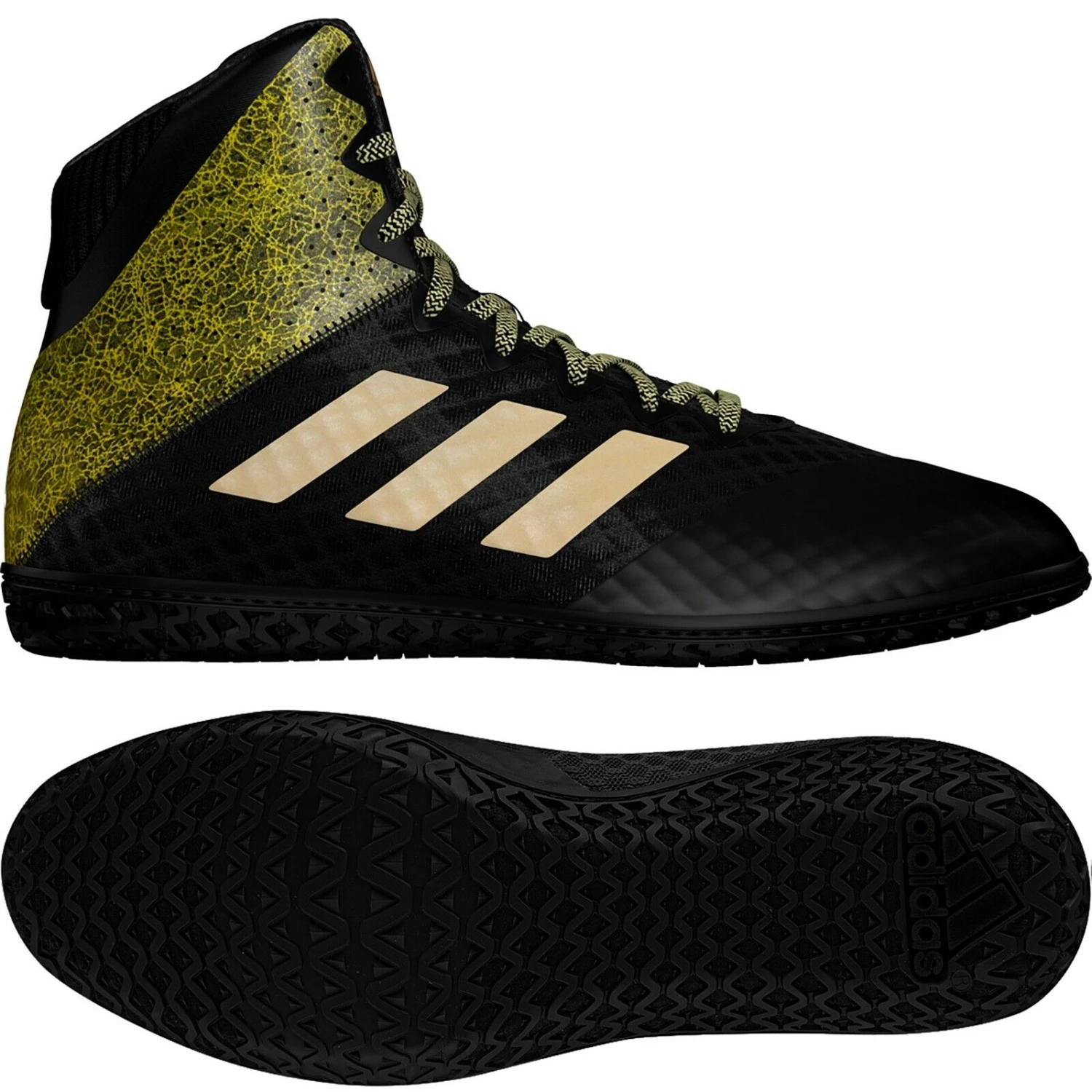 Adidas Wrestling Shoes Mat Wizard Hype - Black/gold, EF1476 8 Adidas Wrestling Shoes Mat Wizard Hype - Black/gold, EF1476 - Image 6