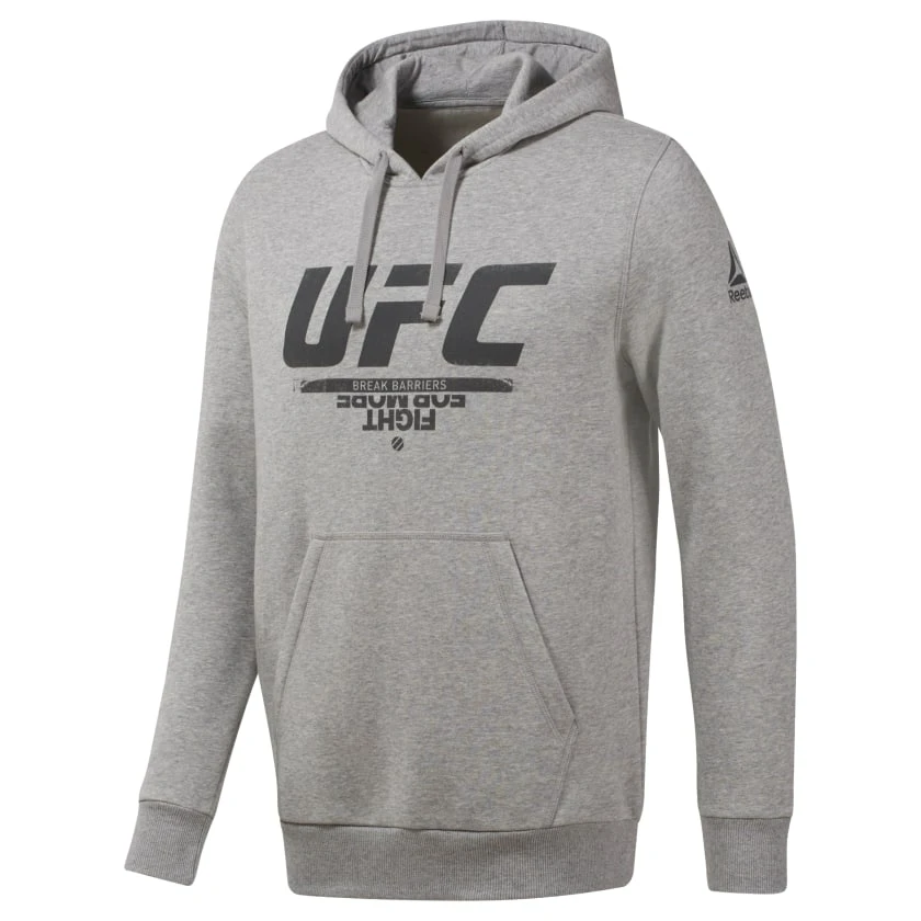 Reebok UFC Fan Hood - Grey, DU4577 3 Reebok UFC Fan Hood - Grey, DU4577