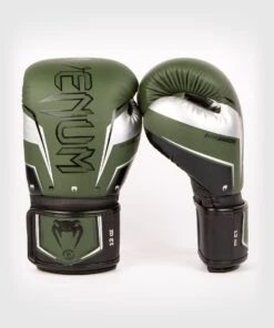 Venum Boxing Gloves Elite Evo - Khaki -ADIDAS Sales Shop e994984bb21d950eac926d6888923453c501a6ef BG ELITE EVO KHAKI SILVER 01