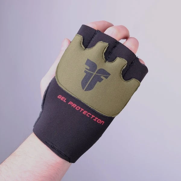 Fighter Gel Hand Wraps - Black/khaki, FGWN-001BK 4 Fighter Gel Hand Wraps - Black/khaki, FGWN-001BK - Image 2