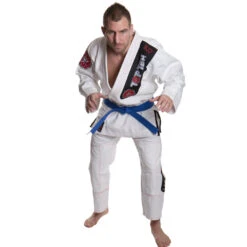 TOP TEN MMA BJJ Uniform - White, 1512-1