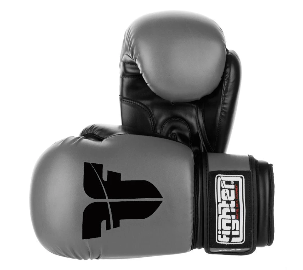 Fighter Basic Gloves - Gray/black, 1376APUGR 3 Fighter Basic Gloves - Gray/black, 1376APUGR