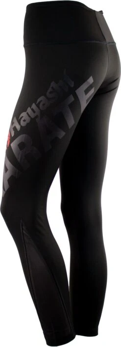 Hayashi Karate Leggings "Raven" For Women- 148-9 12 Hayashi Karate Leggings "Raven" For Women- 148-9 -ADIDAS Sales Shop hayashi leggings tights raven black 148 99 back right