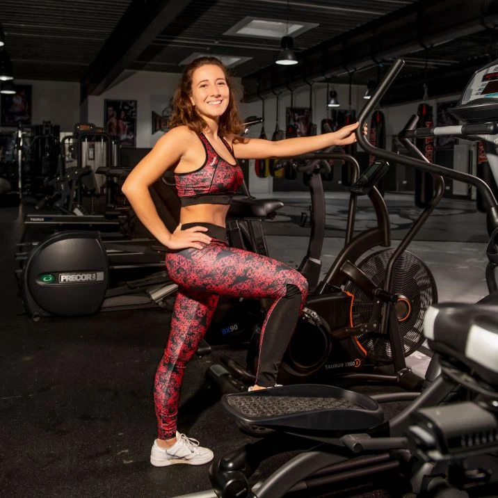 Hayashi Flowers Leggings - Red/black 4 Hayashi Flowers Leggings - Red/black - Image 2