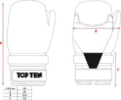 Top Ten Open Gloves ITF KIDS - Red -ADIDAS Sales Shop size cart 1