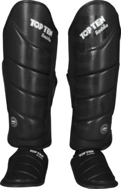 Top Ten IFMA Shinguards Theep - Black -ADIDAS Sales Shop top ten instep shinguard ifma theep black 32196 a front 3