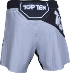 Top Ten MMA Shorts Fight Team - Gray -ADIDAS Sales Shop top ten mma short fight team gray 18154 c rear 2