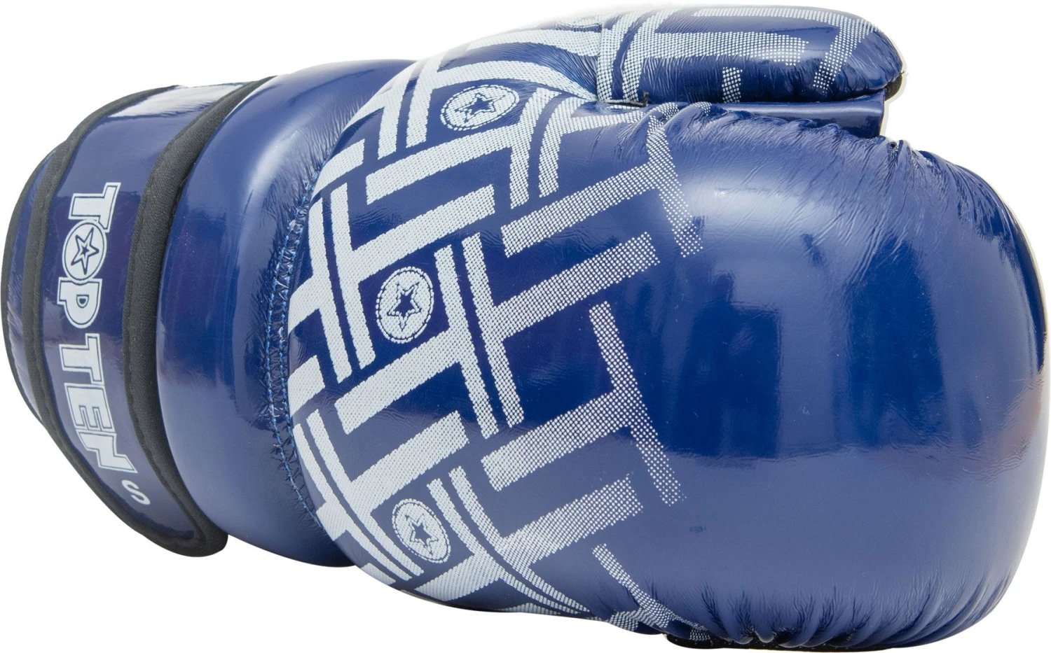 Top Ten Open Gloves "Glossy Block Prism"- Blue 4 Top Ten Open Gloves "Glossy Block Prism"- Blue - Image 2