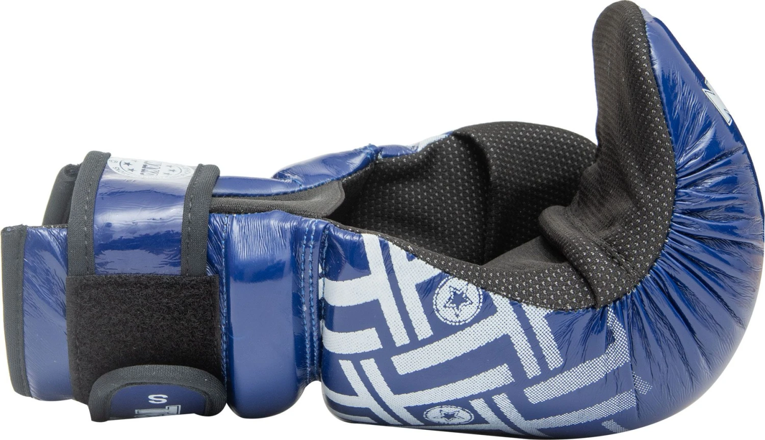 Top Ten Open Gloves "Glossy Block Prism"- Blue 6 Top Ten Open Gloves "Glossy Block Prism"- Blue - Image 4